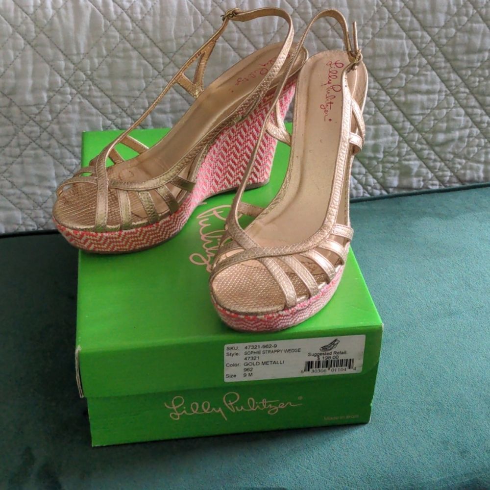 Lily Pulitzer Sophie Strapped Wedge